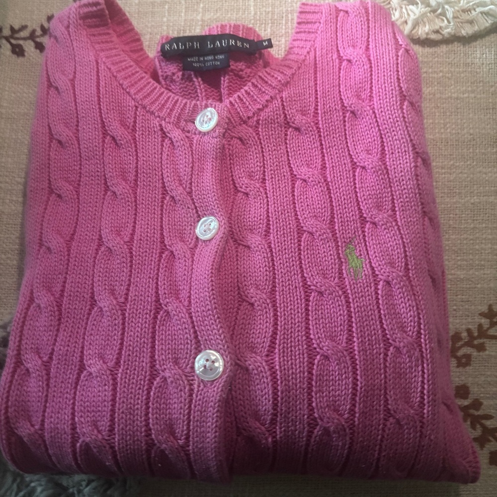 Ralph Lauren Pink Cardigan